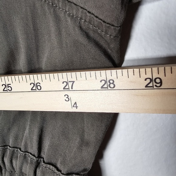 Torrid Womens 4X Green Cardigan Jacket Open Front Pockets Long Sleeve Utility - Picture 4 of 8